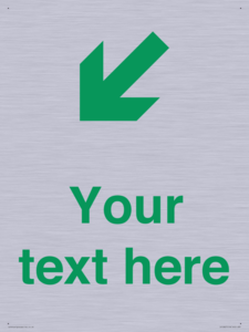 Custom Safe Condition inverse: Green Down left right arrow